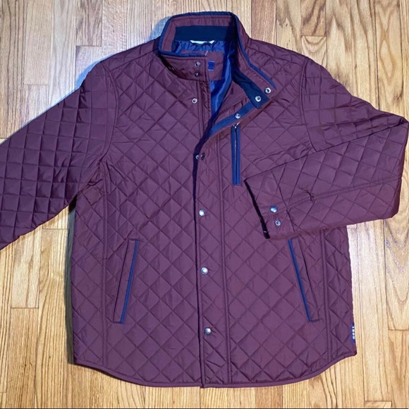 IZOD Men's Quilted Barn Jacket Color PORT ROYAL NEW!! - Picture 5 of 7